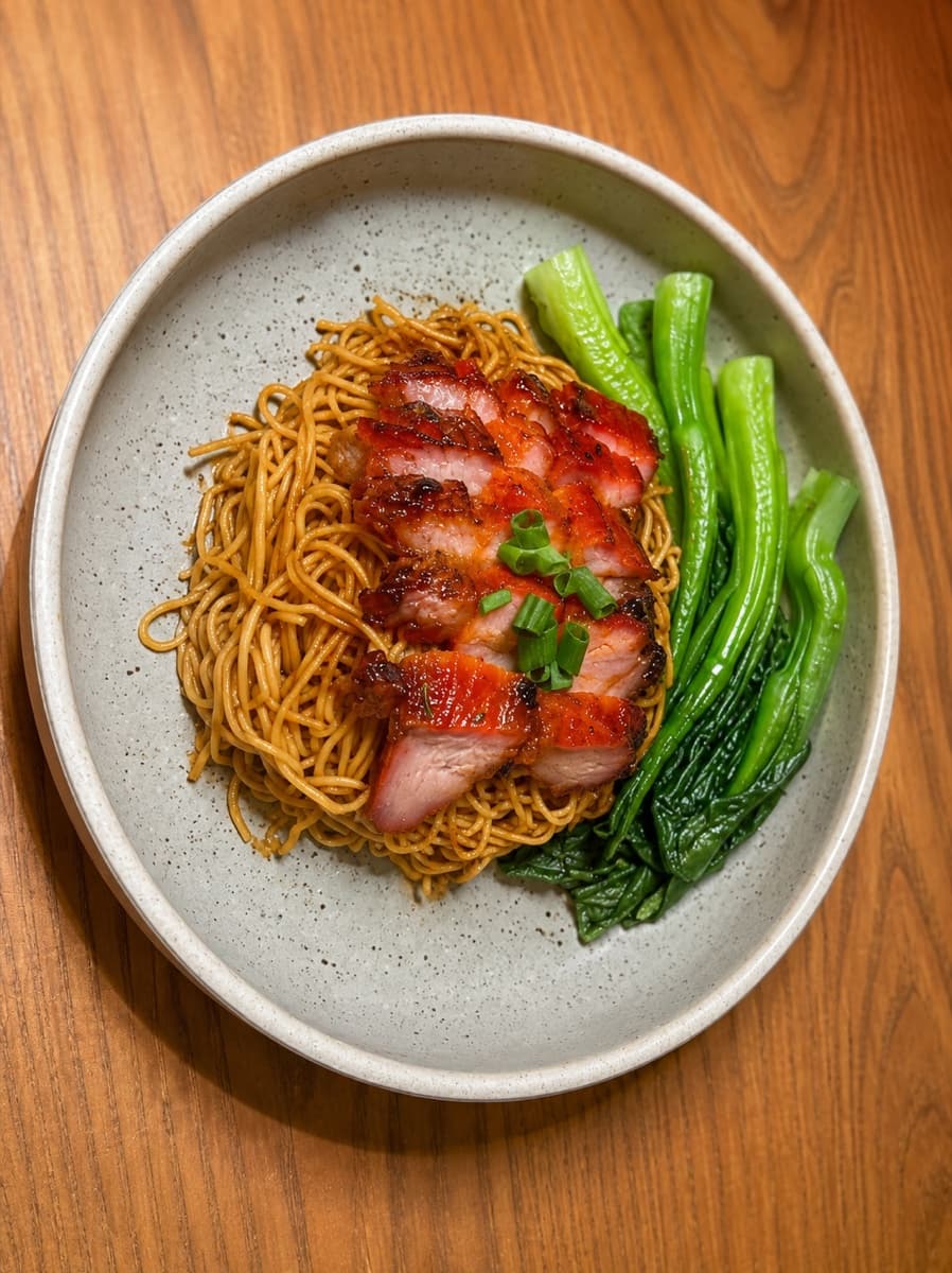 Mì Nước hoặc Khô Xá Xíu