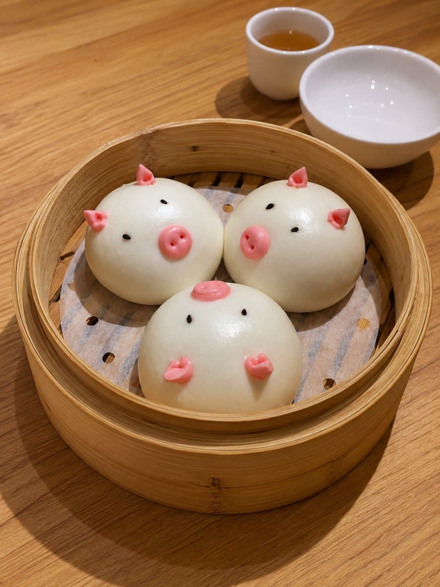 Bánh Bao Heo Trứng Sữa