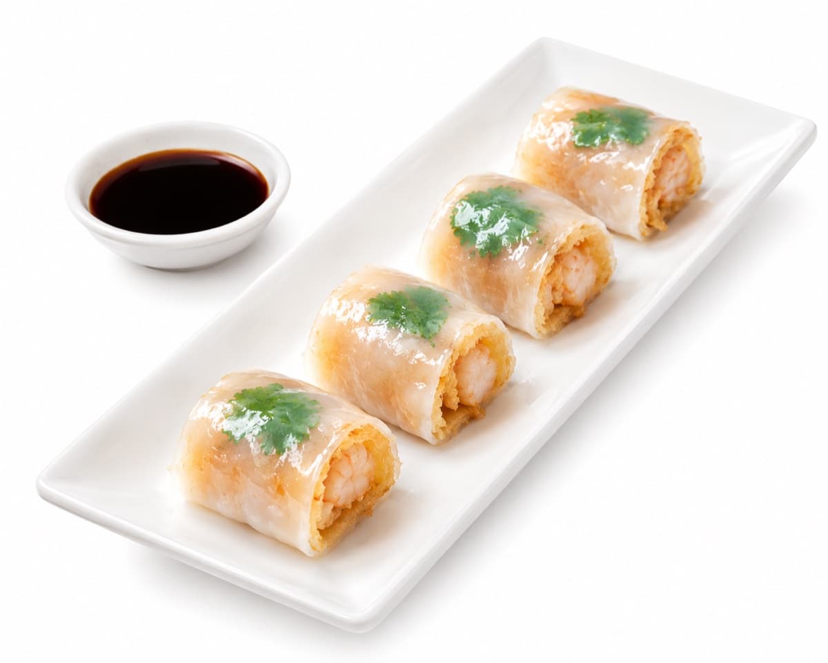 Bánh Cuốn Cuộn Tôm Chiên