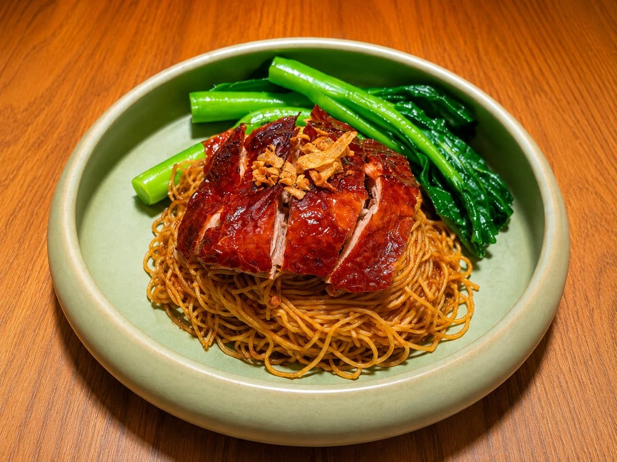 Mì Nước hoặc Khô Vịt Quay