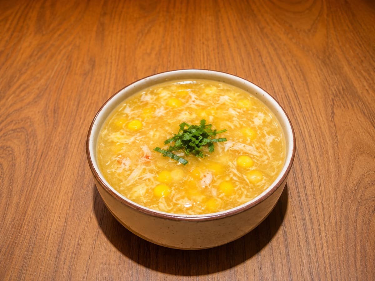 Súp Bắp Thịt Cua